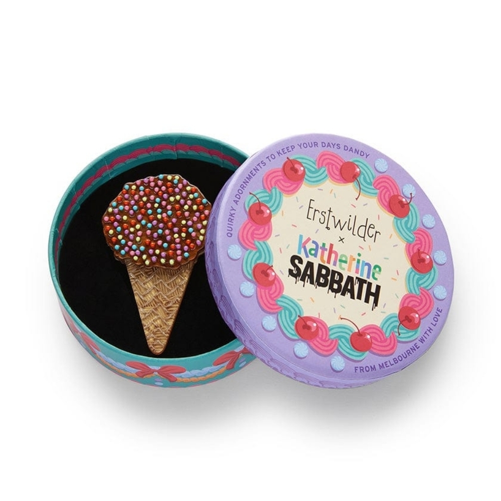 Sprinkles Ice Cream Brooch Katherine Sabbath Erstwilder